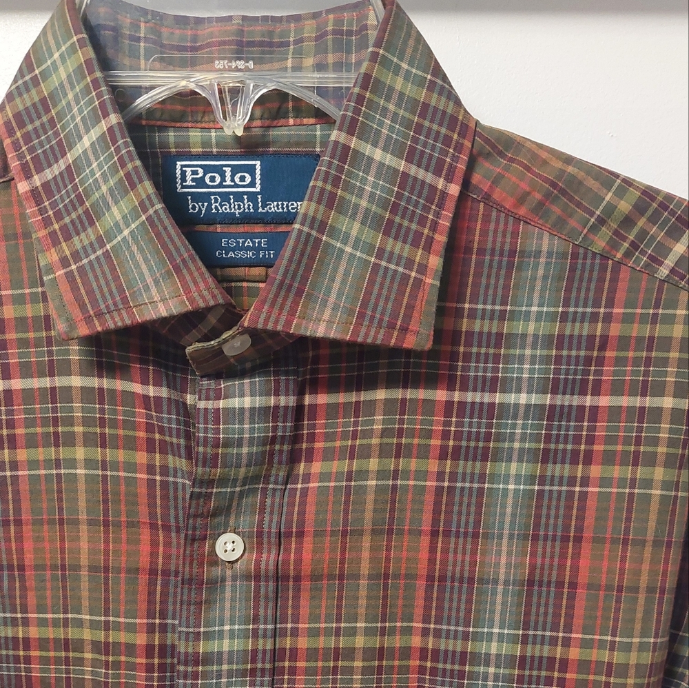 POLO RALPH LAUREN Vintage Estate Classic Fit Plaid Button Down Shirt